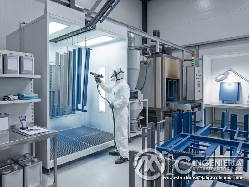 Avances en tecnología de recuperación de sobrantes de pintura electrostática en polvo para procesos eficientes y limpios en Bogotá, Colombia. Montajes, Ingeniería y Construcción. MIC SAS.