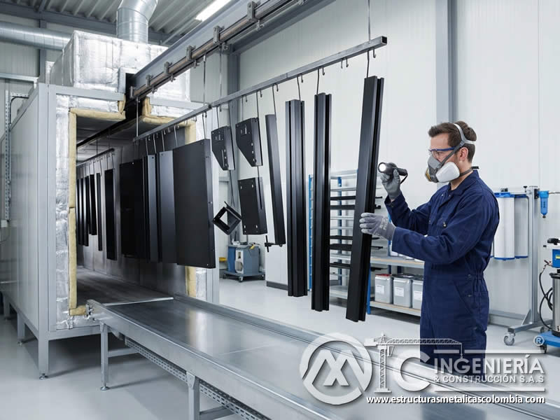Ventajas de personalización de pinturas electrostáticas en polvo en diseño y estética para superficies metálicas en Bogotá, Colombia. Montajes, Ingeniería y Construcción. MIC SAS.