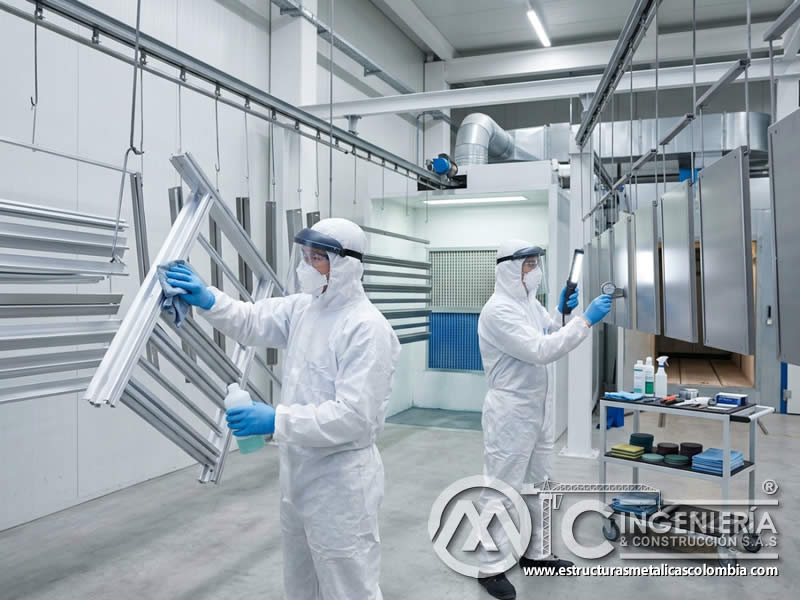 Agentes activos en pinturas en polvo antibacterianas con formulaciones técnicas para inhibición microbiana y protección de superficies metálicas en Bogotá, Colombia. Montajes, Ingeniería y Construcción. MIC SAS.