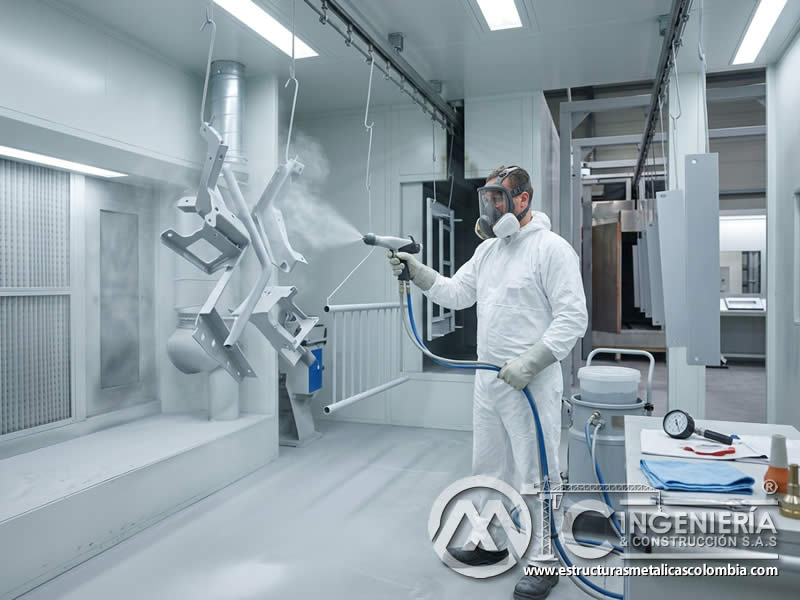Funcionamiento de pinturas en polvo antimicrobianas sobre superficies metálicas de contacto mediante recubrimientos uniformes, resistentes e higiénicos en Bogotá, Colombia. Montajes, Ingeniería y Construcción. MIC SAS.