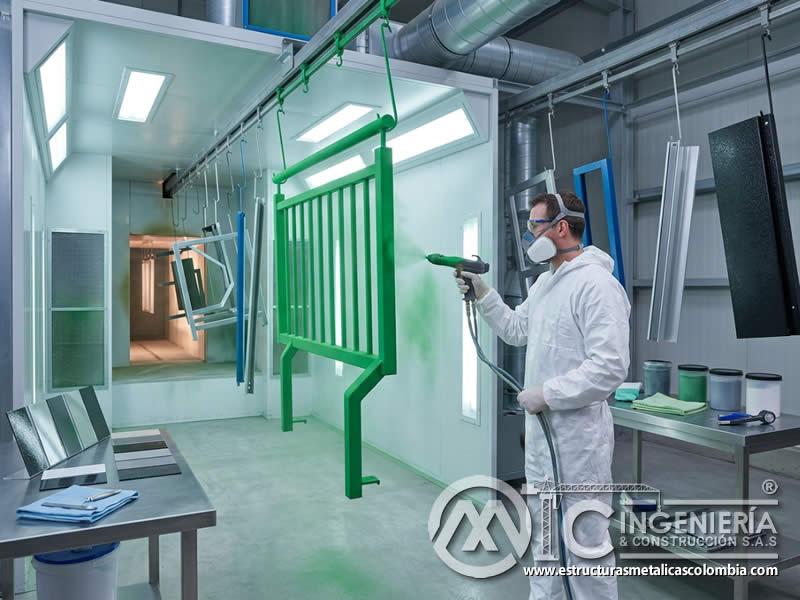 Comparación de pinturas en polvo antimicrobianas con otros métodos de protección superficial para piezas metálicas de alto contacto en Bogotá, Colombia. Montajes, Ingeniería y Construcción. MIC SAS.