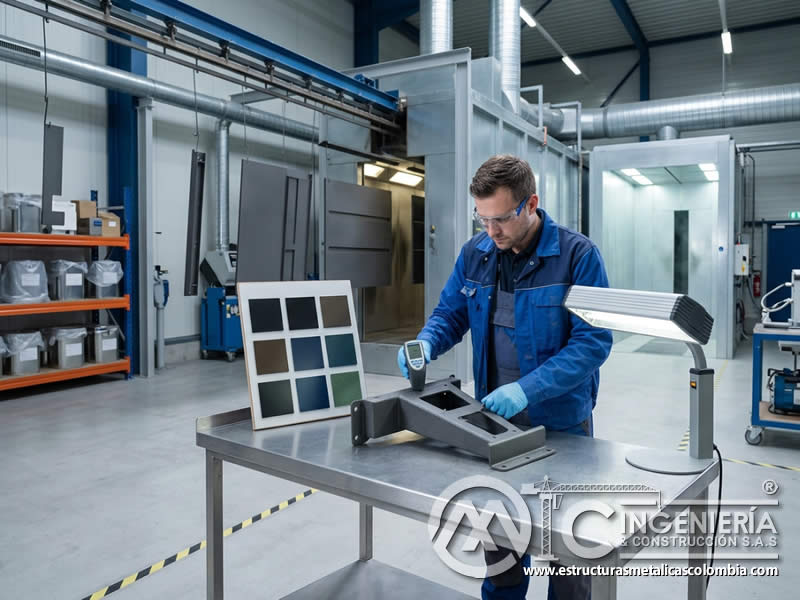 Influencia del diseño de interiores en colores y acabados de pintura en polvo electrostática para mobiliario, perfiles y elementos metálicos en Bogotá, Colombia. Montajes, Ingeniería y Construcción. MIC SAS.