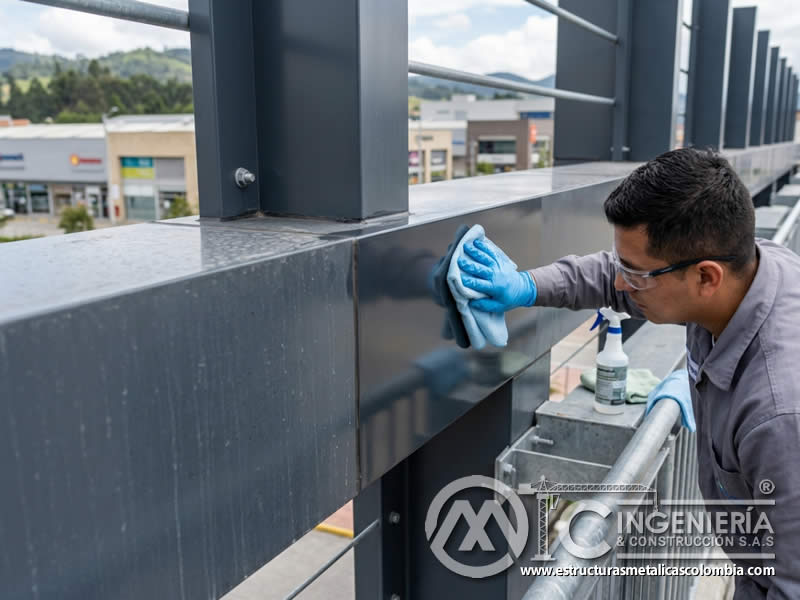 Piezas metálicas al aire libre protegidas con recubrimiento en polvo y seguimiento de deterioro con enfoque claro en mantenimiento y protección del acabado en Bogotá, Colombia. Montajes, Ingeniería y Construcción. MIC SAS. Piezas metálicas al aire libre protegidas con recubrimiento en polvo y seguimiento de deterioro con enfoque claro en mantenimiento y protección del acabado en Bogotá, Colombia. Montajes, Ingeniería y Construcción. MIC SAS.