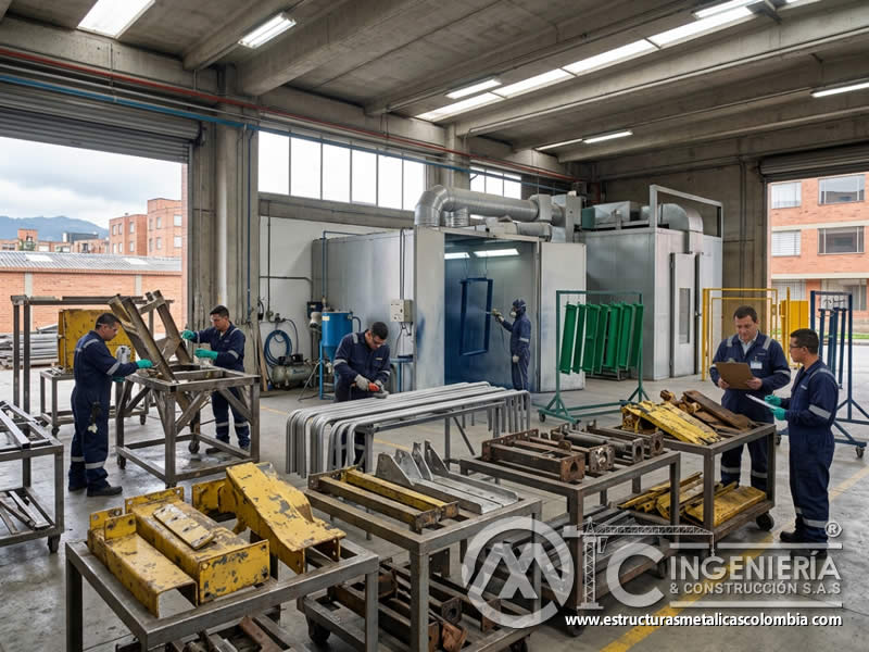 Programacion de repintado para proyectos industriales y comerciales en Bogotá, Colombia. Montajes, Ingeniería y Construcción. MIC SAS.