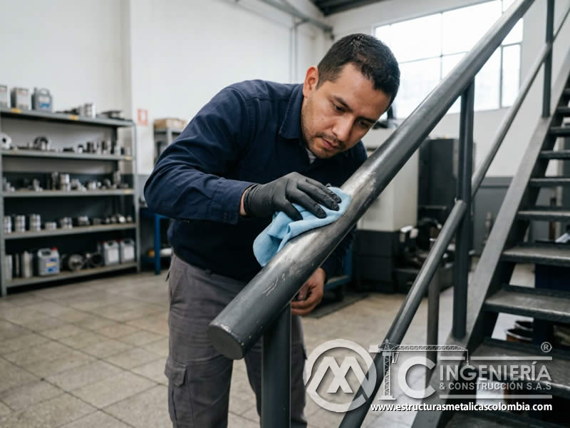Uso intensivo y abrasión como señales para programar repintado en Bogotá, Colombia. Montajes, Ingeniería y Construcción. MIC SAS.