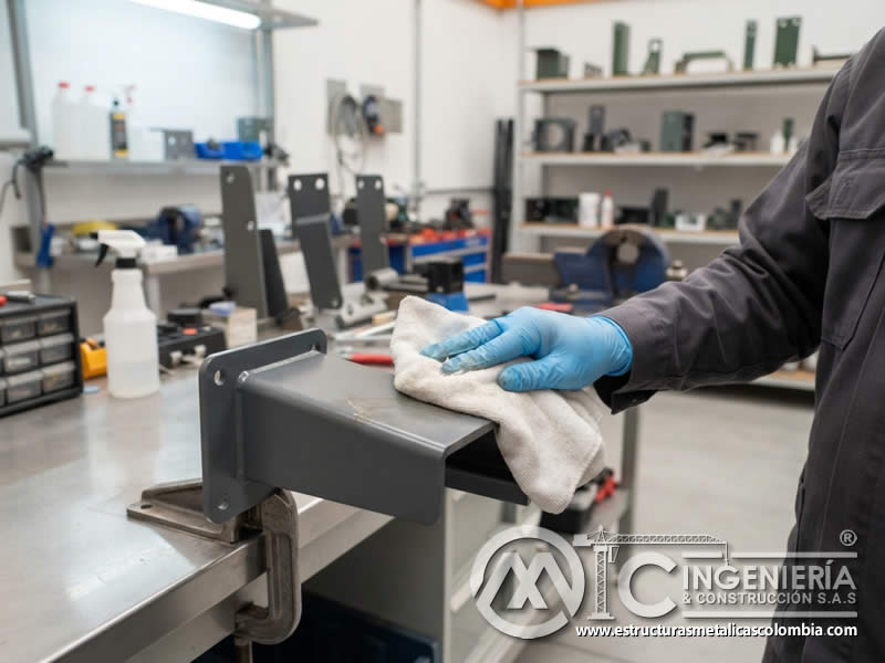 Paños suaves recomendados para retirar suciedad sin generar marcas sobre piezas metálicas pintadas con criterio técnico y cuidado del recubrimiento aplicado en Bogotá, Colombia. Montajes, Ingeniería y Construcción. MIC SAS. Paños suaves recomendados para retirar suciedad sin generar marcas sobre piezas metálicas pintadas con criterio técnico y cuidado del recubrimiento aplicado en Bogotá, Colombia. Montajes, Ingeniería y Construcción. MIC SAS.