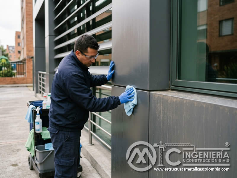 Limpieza manual controlada como alternativa segura frente a métodos abrasivos o agresivos para reducir riesgos de deterioro, corrosión o cambio de color en Bogotá, Colombia. Montajes, Ingeniería y Construcción. MIC SAS. Limpieza manual controlada como alternativa segura frente a métodos abrasivos o agresivos para reducir riesgos de deterioro, corrosión o cambio de color en Bogotá, Colombia. Montajes, Ingeniería y Construcción. MIC SAS.