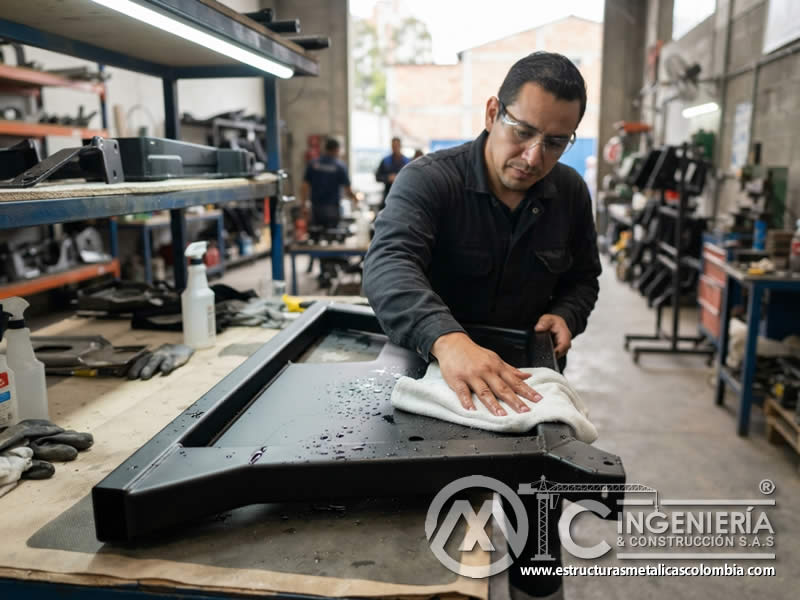 Control de humedad durante la limpieza para evitar acumulaciones en uniones, bordes y perforaciones y mantener una presentación limpia en uso comercial o industrial en Bogotá, Colombia. Montajes, Ingeniería y Construcción. MIC SAS. Control de humedad durante la limpieza para evitar acumulaciones en uniones, bordes y perforaciones y mantener una presentación limpia en uso comercial o industrial en Bogotá, Colombia. Montajes, Ingeniería y Construcción. MIC SAS.