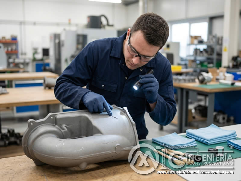 Limpieza manual controlada como opción segura para piezas pintadas con geometrías delicadas evitando desgaste prematuro, manchas o pérdida de adherencia en Bogotá, Colombia. Montajes, Ingeniería y Construcción. MIC SAS.