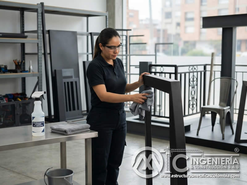 Mantenimiento de superficies pintadas en Bogotá con métodos seguros y productos no agresivos para responder a condiciones de humedad, polvo y exposición en Bogotá, Colombia. Montajes, Ingeniería y Construcción. MIC SAS.