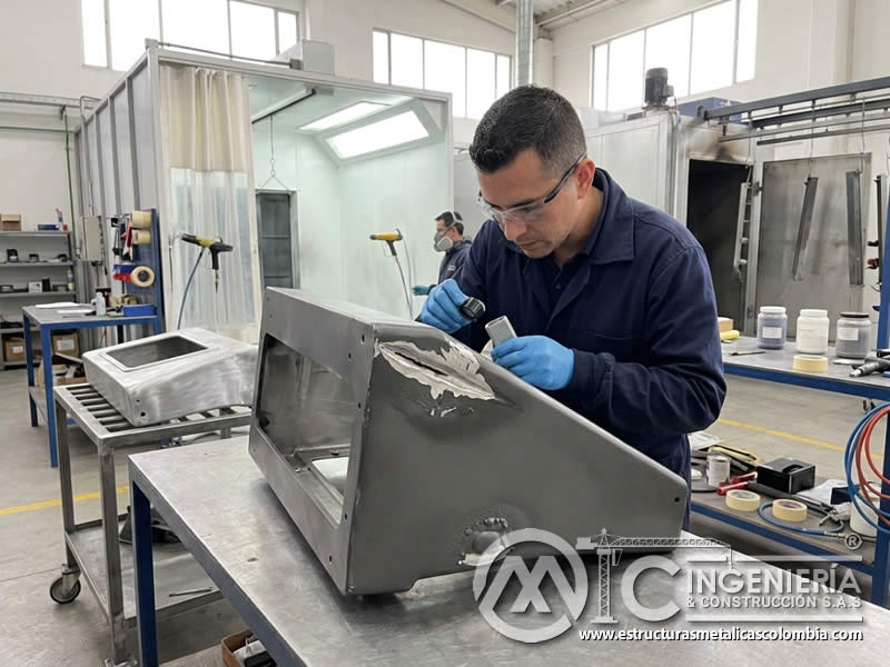 Limitaciones de reparacion en pintura en polvo frente a danos profundos en Bogotá, Colombia. Montajes, Ingeniería y Construcción. MIC SAS. Limitaciones de reparacion en pintura en polvo frente a danos profundos en Bogotá, Colombia. Montajes, Ingeniería y Construcción. MIC SAS.
