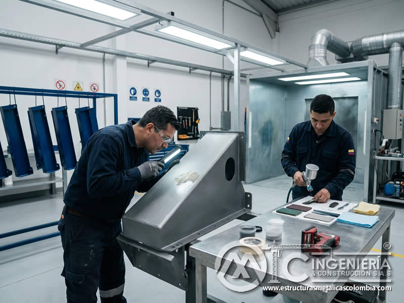 Reparacion profesional de acabados industriales con recubrimiento en polvo en Bogotá, Colombia. Montajes, Ingeniería y Construcción. MIC SAS. Reparacion profesional de acabados industriales con recubrimiento en polvo en Bogotá, Colombia. Montajes, Ingeniería y Construcción. MIC SAS.