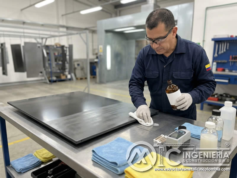 Sellado preventivo de piezas metálicas expuestas a contaminantes y desgaste ambiental para reducir riesgos de deterioro, corrosión o cambio de color en Bogotá, Colombia. Montajes, Ingeniería y Construcción. MIC SAS. Sellado preventivo de piezas metálicas expuestas a contaminantes y desgaste ambiental para reducir riesgos de deterioro, corrosión o cambio de color en Bogotá, Colombia. Montajes, Ingeniería y Construcción. MIC SAS.