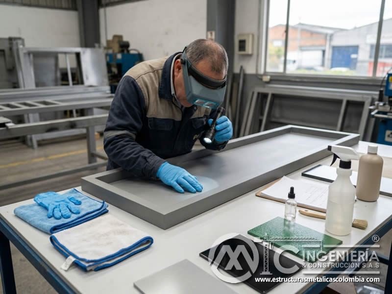 Evaluación técnica del acabado antes de definir si requiere sellador o protector adicional para conservar brillo, color y resistencia del acabado en Bogotá, Colombia. Montajes, Ingeniería y Construcción. MIC SAS. Evaluación técnica del acabado antes de definir si requiere sellador o protector adicional para conservar brillo, color y resistencia del acabado en Bogotá, Colombia. Montajes, Ingeniería y Construcción. MIC SAS.