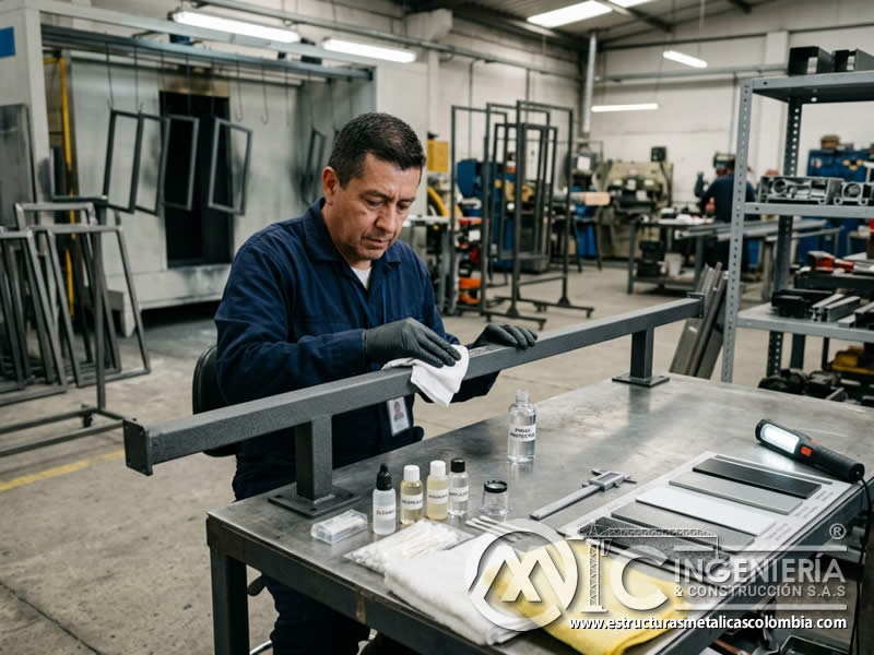 Decisión técnica entre sellar, limpiar o repintar según estado del acabado y necesidad del cliente con revisión final de apariencia, adherencia y uniformidad en Bogotá, Colombia. Montajes, Ingeniería y Construcción. MIC SAS. Decisión técnica entre sellar, limpiar o repintar según estado del acabado y necesidad del cliente con revisión final de apariencia, adherencia y uniformidad en Bogotá, Colombia. Montajes, Ingeniería y Construcción. MIC SAS.