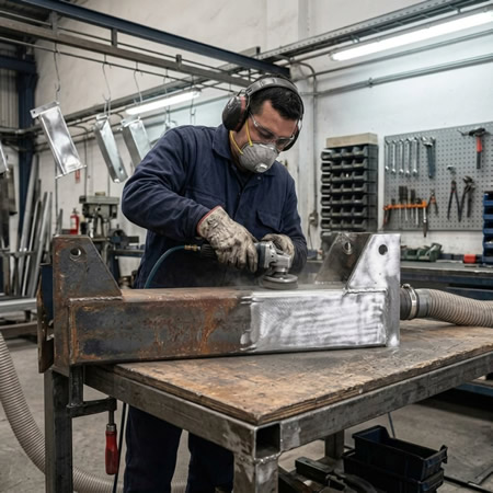 Granallado, desengrasado y fosfatado acondicionan superficies para su recubrimiento en Bogotá, Colombia. Montajes, Ingeniería y Construcción. MIC SAS.