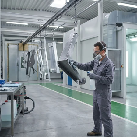Recubrimiento rico en zinc formando una protección activa frente a la oxidación en Bogotá, Colombia. Montajes, Ingeniería y Construcción. MIC SAS.