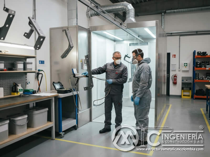 Capacitación para prevenir accidentes y lesiones al utilizar equipos de pintura en polvo electrostática, identificando riesgos, corrigiendo prácticas inseguras, aplicando EPP, ventilación, puesta a tierra y protocolos operativos en Bogotá, Colombia. Montajes, Ingeniería y Construcción. MIC SAS. Capacitación para prevenir accidentes y lesiones al utilizar equipos de pintura en polvo electrostática, identificando riesgos, corrigiendo prácticas inseguras, aplicando EPP, ventilación, puesta a tierra y protocolos operativos en Bogotá, Colombia. Montajes, Ingeniería y Construcción. MIC SAS.