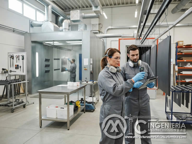 Certificaciones en equipos de pintura en polvo electrostática para mejorar calidad y consistencia de acabados, controlando preparación superficial, distancia de aplicación, carga, espesor, curado y verificación visual en Bogotá, Colombia. Montajes, Ingeniería y Construcción. MIC SAS. Certificaciones en equipos de pintura en polvo electrostática para mejorar calidad y consistencia de acabados, controlando preparación superficial, distancia de aplicación, carga, espesor, curado y verificación visual en Bogotá, Colombia. Montajes, Ingeniería y Construcción. MIC SAS.
