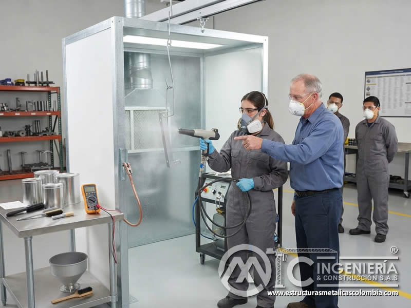 Principios básicos de electricidad estática en capacitación para equipos de pintura en polvo electrostática, explicando carga, atracción, puesta a tierra, distancia, voltaje y prevención de descargas peligrosas en Bogotá, Colombia. Montajes, Ingeniería y Construcción. MIC SAS. Principios básicos de electricidad estática en capacitación para equipos de pintura en polvo electrostática, explicando carga, atracción, puesta a tierra, distancia, voltaje y prevención de descargas peligrosas en Bogotá, Colombia. Montajes, Ingeniería y Construcción. MIC SAS.