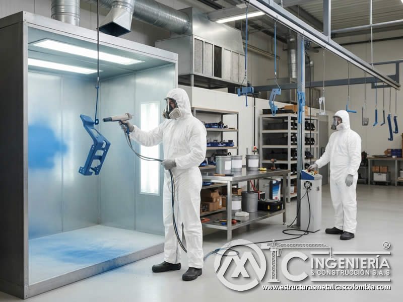 Ropa de trabajo resistente a productos químicos para pintura en polvo con protección de piel, ajuste y control de contaminación en Bogotá, Colombia. Montajes, Ingeniería y Construcción. MIC SAS. Ropa de trabajo resistente a productos químicos para pintura en polvo con protección de piel, ajuste y control de contaminación en Bogotá, Colombia. Montajes, Ingeniería y Construcción. MIC SAS.