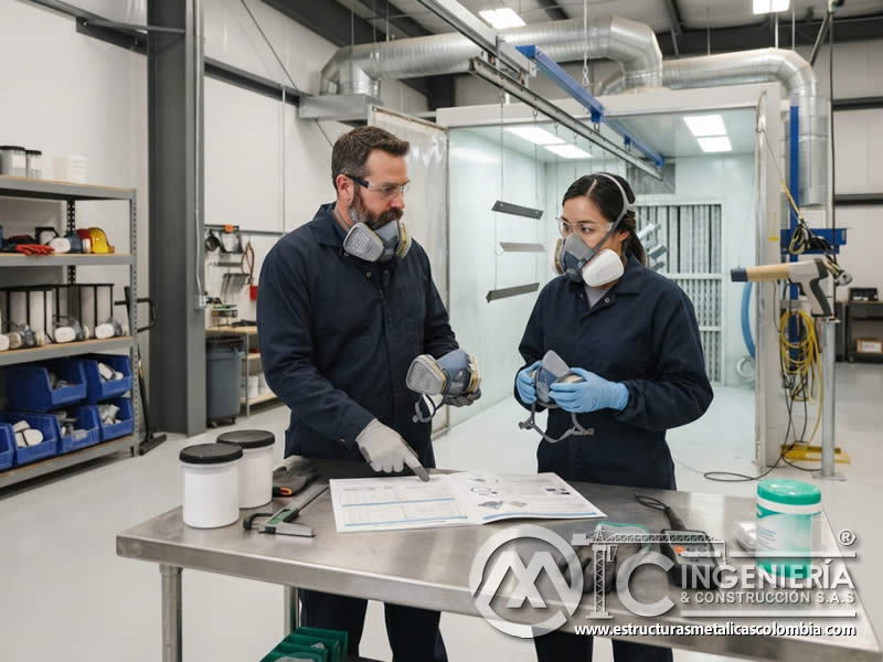 Selección de respiradores para pintura en polvo mediante evaluación de riesgos, composición química y duración de exposición en Bogotá, Colombia. Montajes, Ingeniería y Construcción. MIC SAS. Selección de respiradores para pintura en polvo mediante evaluación de riesgos, composición química y duración de exposición en Bogotá, Colombia. Montajes, Ingeniería y Construcción. MIC SAS.