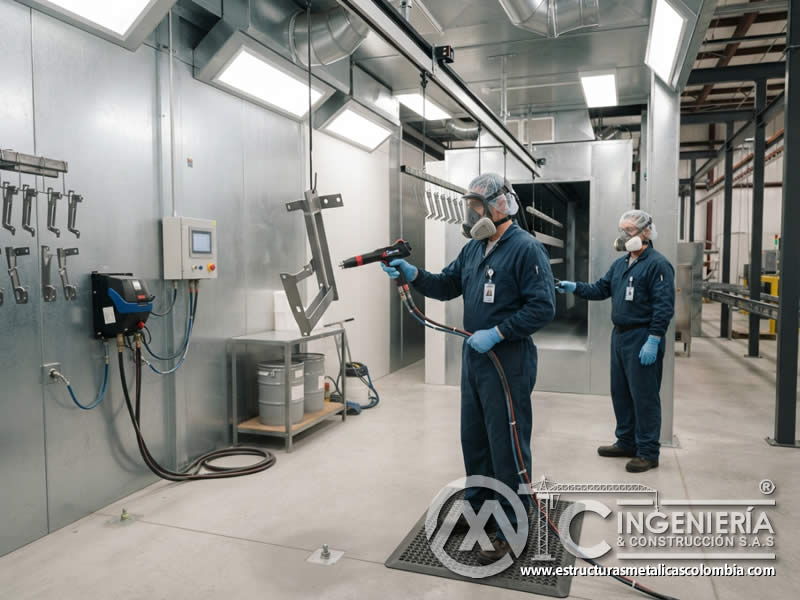 Cumplimiento de procedimientos de seguridad en pintura en polvo para prevenir accidentes, exposición, incendios y fallas operativas en Bogotá, Colombia. Montajes, Ingeniería y Construcción. MIC SAS. Cumplimiento de procedimientos de seguridad en pintura en polvo para prevenir accidentes, exposición, incendios y fallas operativas en Bogotá, Colombia. Montajes, Ingeniería y Construcción. MIC SAS.