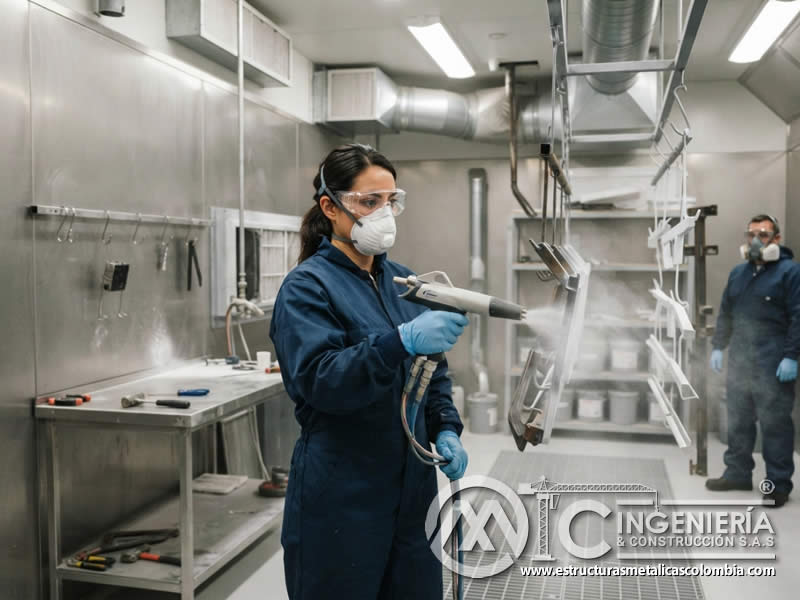 Gafas de seguridad para pintura en polvo electrostática con diseño envolvente, lentes resistentes y protección contra partículas en Bogotá, Colombia. Montajes, Ingeniería y Construcción. MIC SAS. Gafas de seguridad para pintura en polvo electrostática con diseño envolvente, lentes resistentes y protección contra partículas en Bogotá, Colombia. Montajes, Ingeniería y Construcción. MIC SAS.