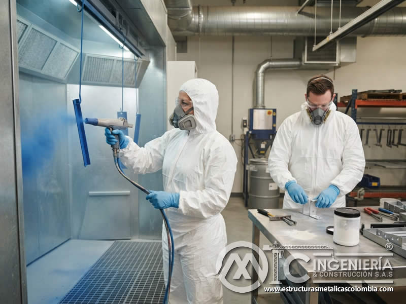 Guantes y prendas de protección para manipular pintura en polvo, evitar dermatitis, contaminación cruzada y absorción química en Bogotá, Colombia. Montajes, Ingeniería y Construcción. MIC SAS. Guantes y prendas de protección para manipular pintura en polvo, evitar dermatitis, contaminación cruzada y absorción química en Bogotá, Colombia. Montajes, Ingeniería y Construcción. MIC SAS.