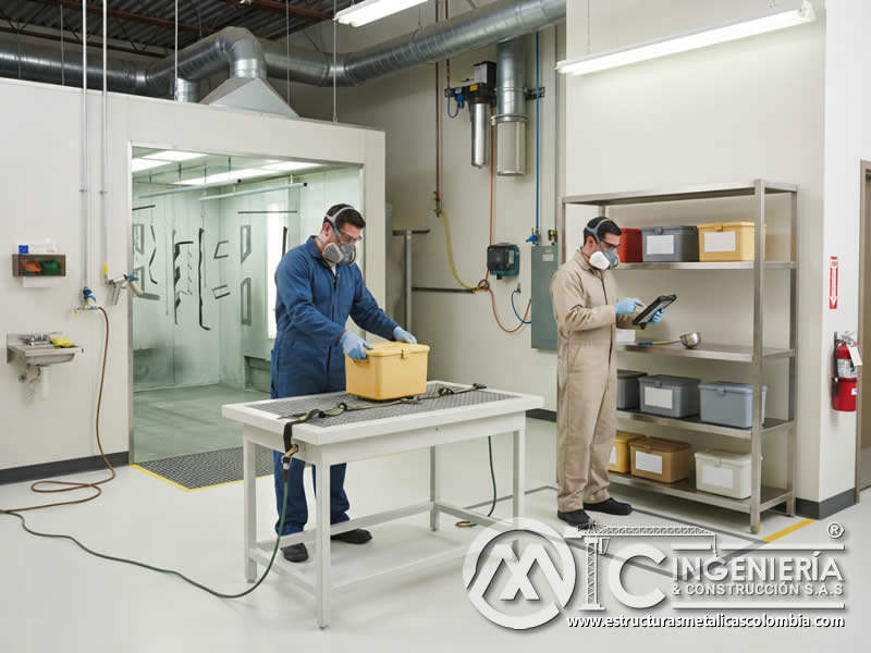 Procedimientos de manejo y almacenamiento de productos químicos para pintura en polvo con segregación y control preventivo en Bogotá, Colombia. Montajes, Ingeniería y Construcción. MIC SAS. Procedimientos de manejo y almacenamiento de productos químicos para pintura en polvo con segregación y control preventivo en Bogotá, Colombia. Montajes, Ingeniería y Construcción. MIC SAS.