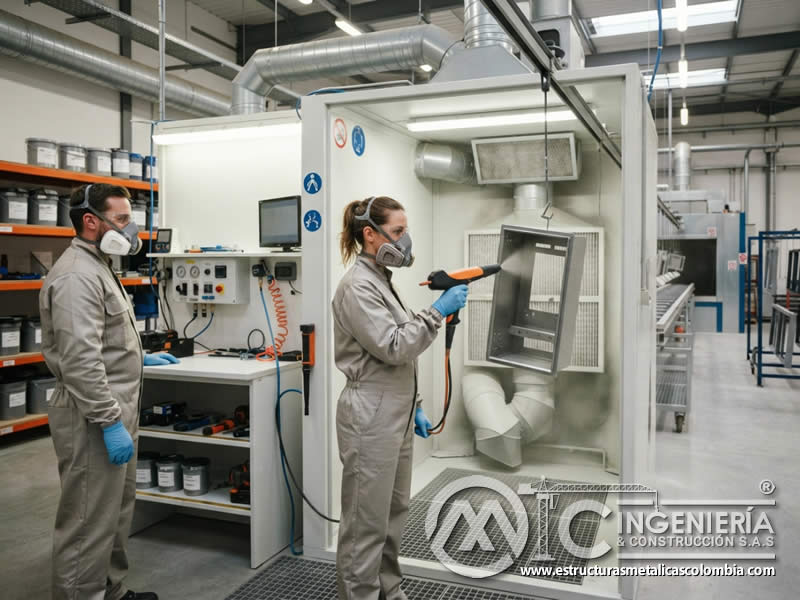 Respiradores para pintura en polvo electrostática con filtración, ajuste facial, mantenimiento y selección según concentración en Bogotá, Colombia. Montajes, Ingeniería y Construcción. MIC SAS. Respiradores para pintura en polvo electrostática con filtración, ajuste facial, mantenimiento y selección según concentración en Bogotá, Colombia. Montajes, Ingeniería y Construcción. MIC SAS.