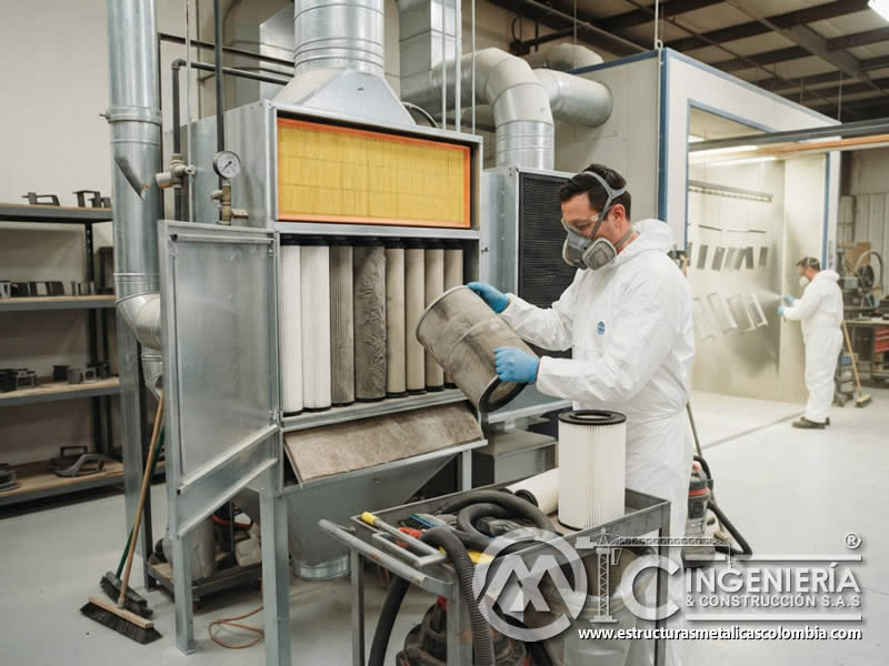 Tipos de filtros en sistemas de ventilación para pintura en polvo electrostática, comparando cartuchos, mangas, HEPA, prefiltros y carbón activado según partículas, vapores, eficiencia, limpieza y mantenimiento en Bogotá, Colombia. Montajes, Ingeniería y Construcción. MIC SAS. Tipos de filtros en sistemas de ventilación para pintura en polvo electrostática, comparando cartuchos, mangas, HEPA, prefiltros y carbón activado según partículas, vapores, eficiencia, limpieza y mantenimiento en Bogotá, Colombia. Montajes, Ingeniería y Construcción. MIC SAS.