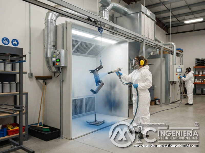 Precauciones al trabajar con pinturas en polvo que contienen compuestos orgánicos volátiles, aplicando ventilación controlada, monitoreo de vapores, protección respiratoria y manejo seguro de emisiones químicas en Bogotá, Colombia. Montajes, Ingeniería y Construcción. MIC SAS. Precauciones al trabajar con pinturas en polvo que contienen compuestos orgánicos volátiles, aplicando ventilación controlada, monitoreo de vapores, protección respiratoria y manejo seguro de emisiones químicas en Bogotá, Colombia. Montajes, Ingeniería y Construcción. MIC SAS.