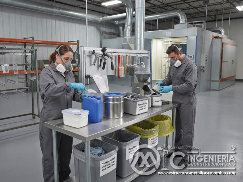 Segregación de polvo virgen, polvo recuperado, polvo contaminado, filtros y materiales de limpieza usados en pintura en polvo en Bogotá, Colombia. Montajes, Ingeniería y Construcción. MIC SAS. Segregación de polvo virgen, polvo recuperado, polvo contaminado, filtros y materiales de limpieza usados en pintura en polvo en Bogotá, Colombia. Montajes, Ingeniería y Construcción. MIC SAS.