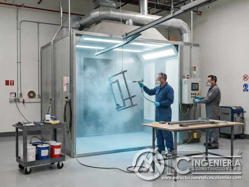 Prevención de incendios y explosiones por nubes combustibles de pintura en polvo con control de ignición y acumulación en Bogotá, Colombia. Montajes, Ingeniería y Construcción. MIC SAS. Prevención de incendios y explosiones por nubes combustibles de pintura en polvo con control de ignición y acumulación en Bogotá, Colombia. Montajes, Ingeniería y Construcción. MIC SAS.