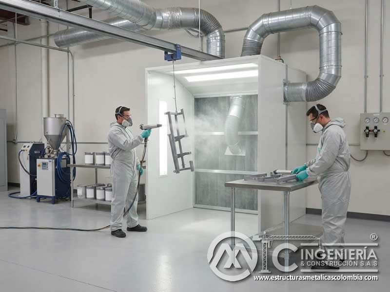 Ventilación adecuada en pintura en polvo para proteger salud, prevenir explosiones y sostener calidad del recubrimiento en Bogotá, Colombia. Montajes, Ingeniería y Construcción. MIC SAS. Ventilación adecuada en pintura en polvo para proteger salud, prevenir explosiones y sostener calidad del recubrimiento en Bogotá, Colombia. Montajes, Ingeniería y Construcción. MIC SAS.
