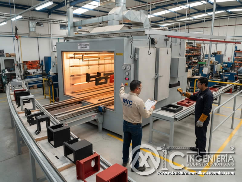 Ciclo de curado con calentamiento, permanencia y enfriamiento en Bogotá, Colombia. Montajes, Ingeniería y Construcción. MIC SAS.