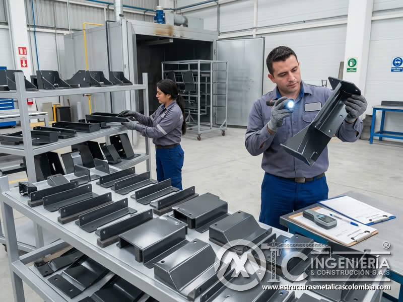Curado óptimo de pintura en polvo para protección y durabilidad en Bogotá, Colombia. Montajes, Ingeniería y Construcción. MIC SAS.