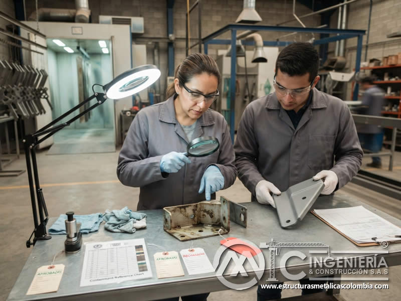 Control de contaminantes en piezas metálicas antes de pintura en polvo en Bogotá, Colombia. Montajes, Ingeniería y Construcción. MIC SAS. Control de contaminantes en piezas metálicas antes de pintura en polvo en Bogotá, Colombia. Montajes, Ingeniería y Construcción. MIC SAS.