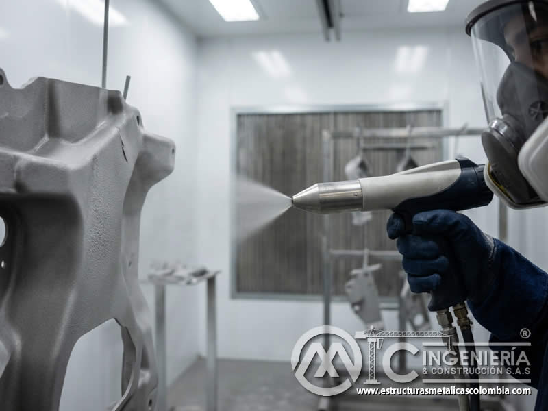 Boquilla de pistola de pintura en polvo con sandblasting en Bogotá, Colombia. Montajes, Ingeniería y Construcción. MIC SAS. Boquilla de pistola de pintura en polvo con sandblasting en Bogotá, Colombia. Montajes, Ingeniería y Construcción. MIC SAS.