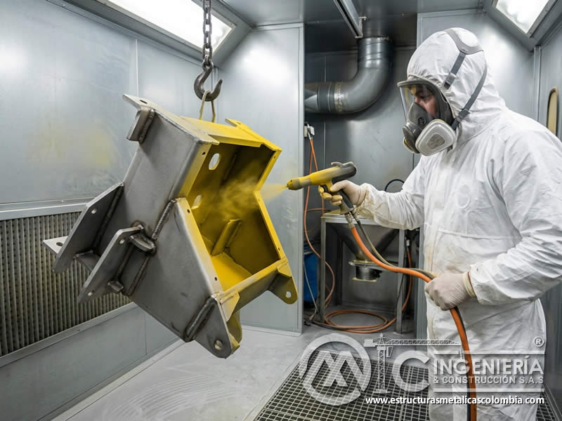 Cobertura de bordes difíciles con pintura en polvo y sandblasting en Bogotá, Colombia. Montajes, Ingeniería y Construcción. MIC SAS. Cobertura de bordes difíciles con pintura en polvo y sandblasting en Bogotá, Colombia. Montajes, Ingeniería y Construcción. MIC SAS.