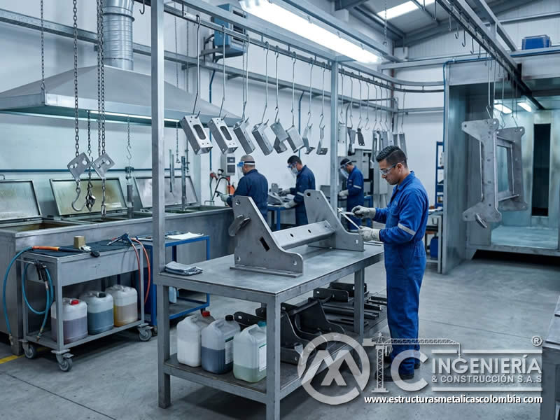 Tipos de pretratamiento de superficies metálicas antes de pintura en polvo para mejorar adherencia, acabado y durabilidad en Bogotá, Colombia. Montajes, Ingeniería y Construcción. MIC SAS. Tipos de pretratamiento de superficies metálicas antes de pintura en polvo para mejorar adherencia, acabado y durabilidad en Bogotá, Colombia. Montajes, Ingeniería y Construcción. MIC SAS.