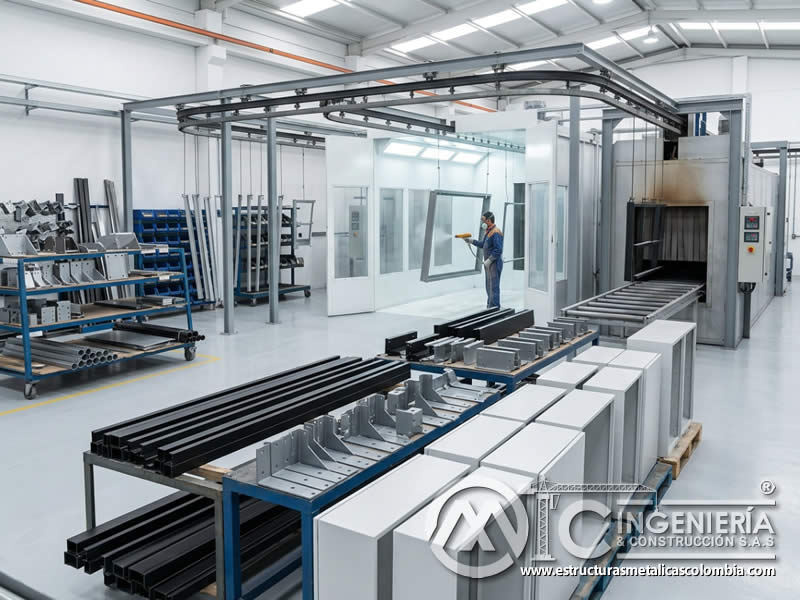 Servicio profesional de pintura termoendurecible sobre metal pintura en polvo en Bogotá, Colombia. Montajes, Ingeniería y Construcción. MIC SAS. Servicio profesional de pintura termoendurecible sobre metal pintura en polvo en Bogotá, Colombia. Montajes, Ingeniería y Construcción. MIC SAS.