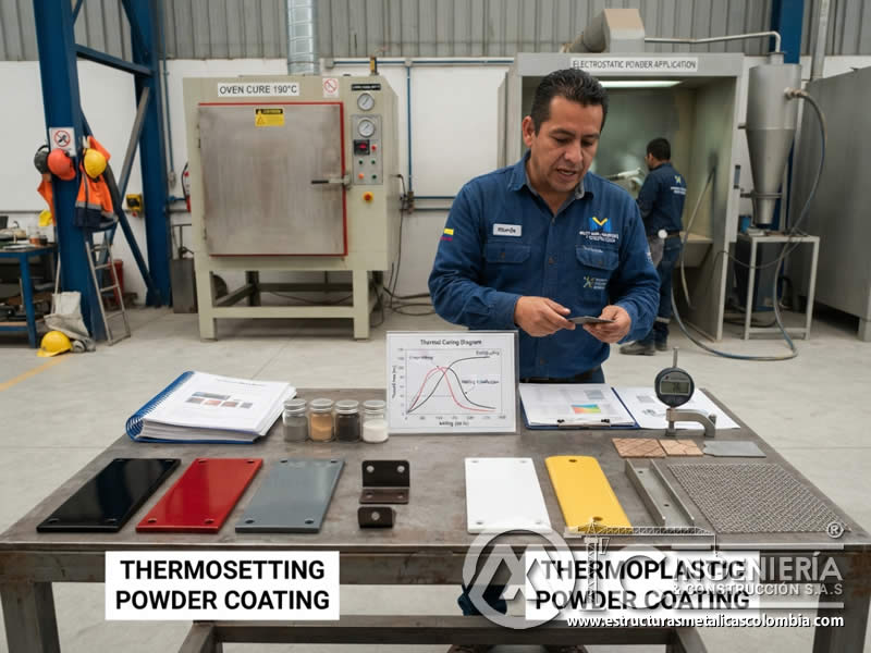 Diferencia entre pinturas en polvo termoendurecibles y termoplásticas en Bogotá, Colombia. Montajes, Ingeniería y Construcción. MIC SAS. Diferencia entre pinturas en polvo termoendurecibles y termoplásticas en Bogotá, Colombia. Montajes, Ingeniería y Construcción. MIC SAS.