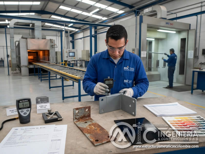 Durabilidad y resistencia a la corrosión de las pinturas en polvo de poliéster al TGIC en Bogotá, Colombia. Montajes, Ingeniería y Construcción. MIC SAS. Durabilidad y resistencia a la corrosión de las pinturas en polvo de poliéster al TGIC en Bogotá, Colombia. Montajes, Ingeniería y Construcción. MIC SAS.