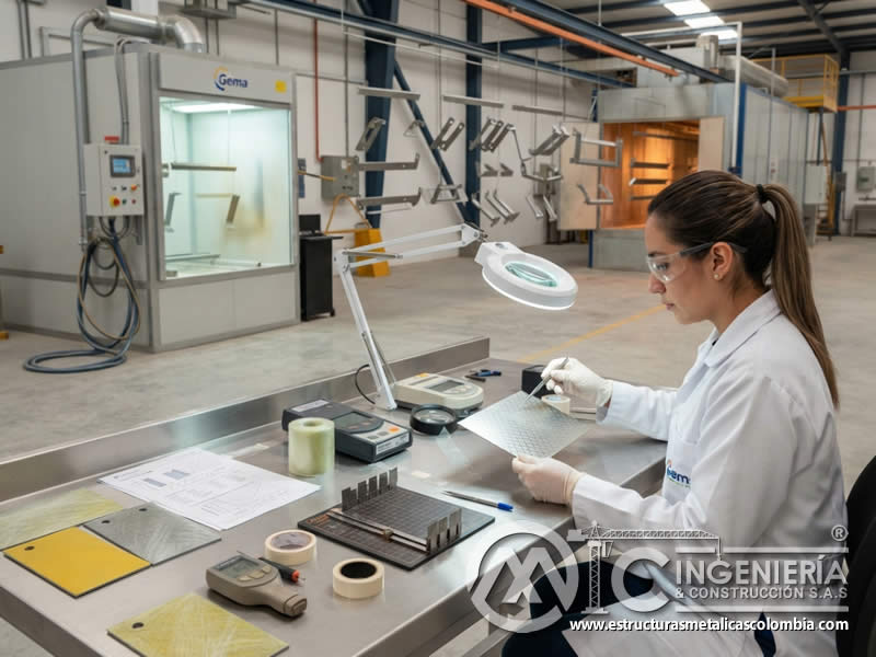 Propiedades de adherencia de las pinturas en polvo de poliéster con refuerzo de vidrio en Bogotá, Colombia. Montajes, Ingeniería y Construcción. MIC SAS. Propiedades de adherencia de las pinturas en polvo de poliéster con refuerzo de vidrio en Bogotá, Colombia. Montajes, Ingeniería y Construcción. MIC SAS.