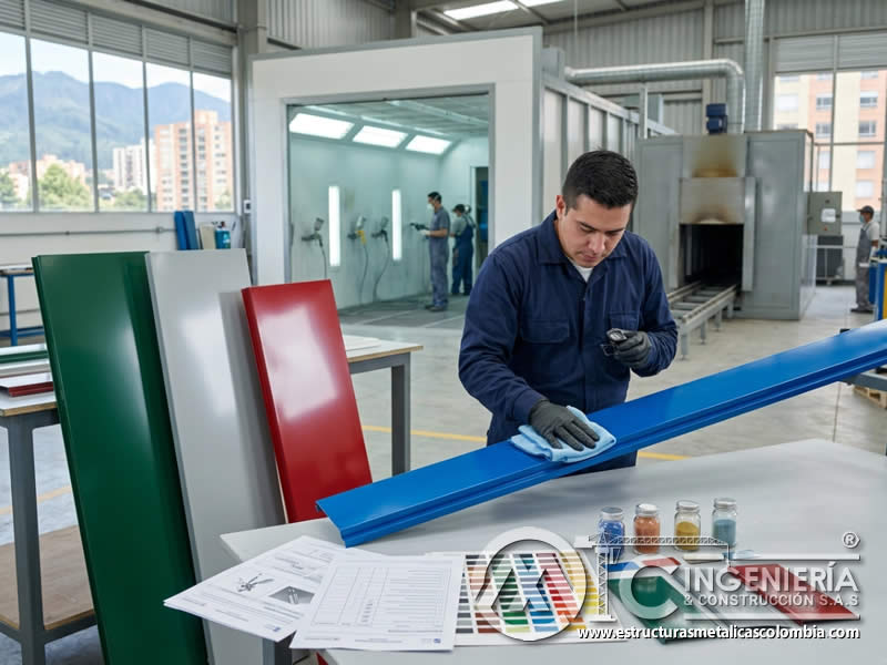 Pintura en polvo ventajas poliéster mantenimiento limpieza aplicaciones final en Bogotá, Colombia. Montajes, Ingeniería y Construcción. MIC SAS.