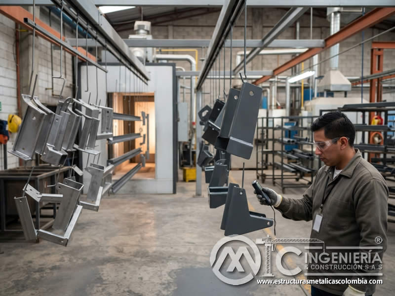 Protección anticorrosiva con pintura en polvo epoxi poliéster metálico Bogotá en Bogotá, Colombia. Montajes, Ingeniería y Construcción. MIC SAS. Protección anticorrosiva con pintura en polvo epoxi poliéster metálico Bogotá en Bogotá, Colombia. Montajes, Ingeniería y Construcción. MIC SAS.