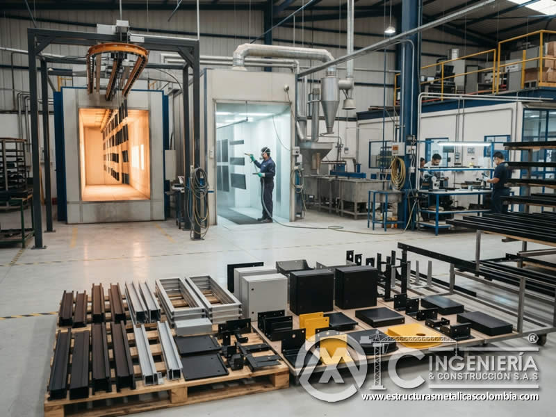 Servicio profesional de pintura en polvo epoxi poliéster sobre metal Bogotá en Bogotá, Colombia. Montajes, Ingeniería y Construcción. MIC SAS. Servicio profesional de pintura en polvo epoxi poliéster sobre metal Bogotá en Bogotá, Colombia. Montajes, Ingeniería y Construcción. MIC SAS.