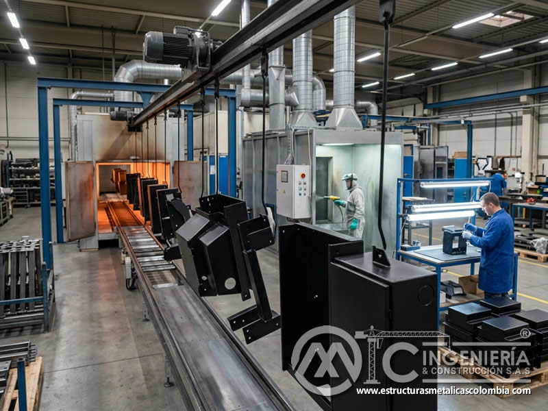 Acabado opaco termoendurecido para piezas de uso industrial pintura en polvo en Bogotá, Colombia. Montajes, Ingeniería y Construcción. MIC SAS. Acabado opaco termoendurecido para piezas de uso industrial pintura en polvo en Bogotá, Colombia. Montajes, Ingeniería y Construcción. MIC SAS.